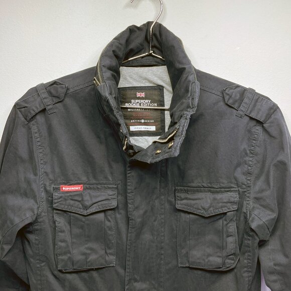 Men's Superdry Rookie Edition Military Issue Jacket - Blue - Size Small - Picture 5 of 7